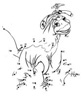 A coloring page of the land before time